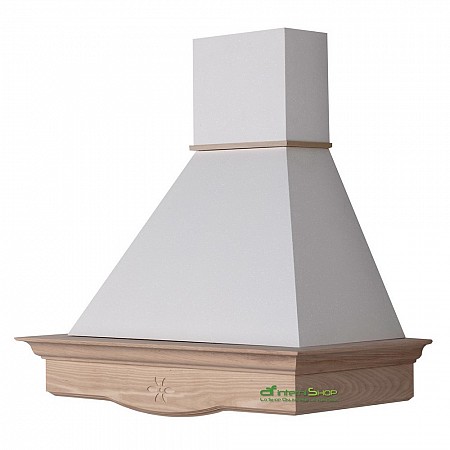 ANNY 90 G-B kitchen hood raw ash strip - white chimney Faber