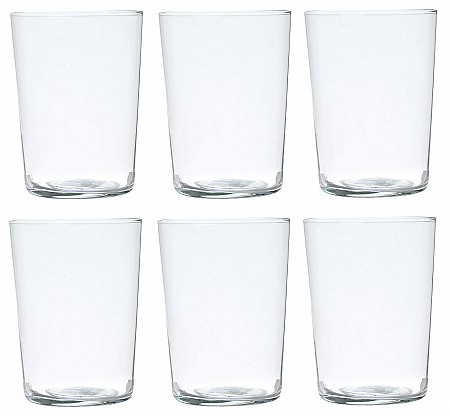 Practical, functional, for all occasions; created by finer and thinner blown glass, and therefore light and extremely transparent; the elegant New York glasses are ideal for aperitifs, macedonia, drinks and desserts. Set 6 glasses of water. Material: Excelsa