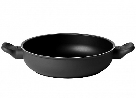 Guzzini Cook&Color black casserole Ø 28 with handles cod.09686810 Excelsa