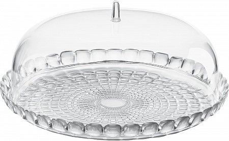 Guzzini Tiffany transparent cake stand Ø36 x h14 cm cod.19950000 Guzzini