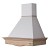 Acquista online ANNY 90 G-B kitchen hood raw ash strip - white chimney Faber