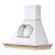 Acquista online Classic MAYA Hood 90 raw ash-fireplace C/white niche motor Coppari