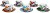 Acquista online Coffee cups with saucers, Lisbon series, 6 pieces set, multicolored code 62715 Excelsa
