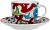 Acquista online Coffee cups with saucers, Lisbon series, 6 pieces set, multicolored code 62715 Excelsa