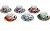 Acquista online Coffee cups with saucers, Lisbon series, 6 pieces set, multicolored code 62715 Excelsa
