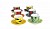 Acquista online Coffee cups with saucers, Afrika series, 6 pieces set, multicolored code 62714 Excelsa