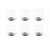 Acquista online Excelsa set of 6 glasses Boheme black, glass with decorated bottom cod.63394 Excelsa