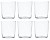 Acquista online Set 6 Glasses Water New York glass 37 glass Excelsa