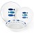 Acquista online OCEAN decorated porcelain dinner plate set 18 pieces code 50249 Excelsa