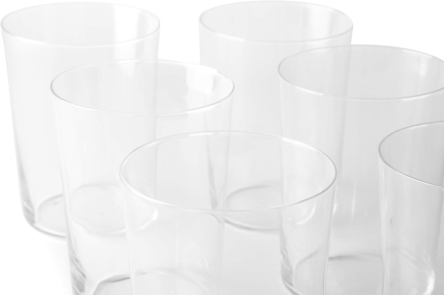 Practical, functional, for all occasions; created by finer and thinner blown glass, and therefore light and extremely transparent; the elegant New York glasses are ideal for aperitifs, macedonia, drinks and desserts. Set 6 glasses of water. Material: